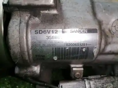 Second-hand car spare part air conditioning compressor for renault grand modus dynamique oem iam references 8200651251  8200651251
