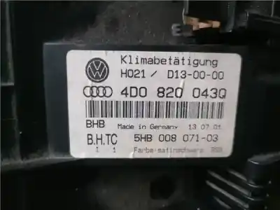 Second-hand car spare part climate control for audi a8 (d2) 3.3 v8 32v tdi biturbo cat (akf) oem iam references 4d0820043q  4d0820043q