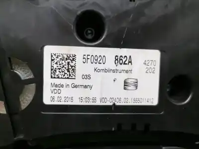 Автозапчастина б/у панель інструментів для seat leon (5f1) i-tech посилання на oem iam 5f0920862a  5f0920862a