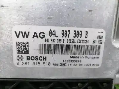 Second-hand car spare part ecu engine control for seat leon (5f1) i-tech oem iam references 0281018510  04l907309b