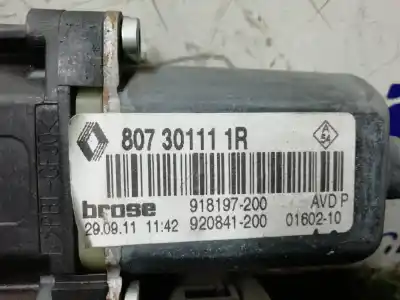 Second-hand car spare part right front window motor for renault fluence dynamique oem iam references 965368200 918197200 807301111r