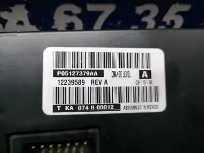 Автозапчасти б/у отопление / кондиционирование воздуха за chrysler voyager (rg) 2.5 crd cat ссылки oem iam p05127379aa  p05127379aa