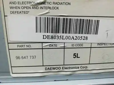 Second-hand car spare part audio system / radio cd for chevrolet aveo ls oem iam references 96647737  96647737