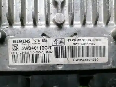 Second-hand car spare part ecu engine control for citroen c3 1.4 hdi cool oem iam references sw9653447480  hw9648624280