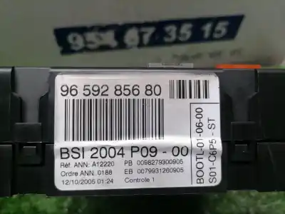 İkinci el araba yedek parçası röle/sigorta kutusu için citroen c4 coupe collection oem iam referansları bsi 2004 p09  9659285680