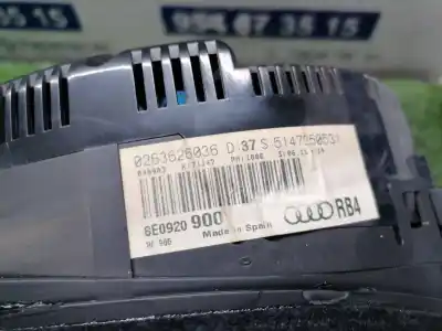 Peça sobressalente para automóvel em segunda mão quadrante por audi a4 berlina (8e) 2.0 fsi referências oem iam 0263626036  8e0920900