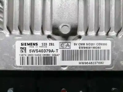 Second-hand car spare part ecu engine control for citroen c6 básico oem iam references hw9648237680 5ws40379a_t sw9658198080