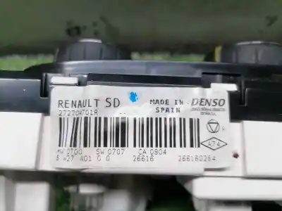 Second-hand car spare part heating / air conditioning control panel for renault captur dynamique oem iam references 272704701r  272704701r