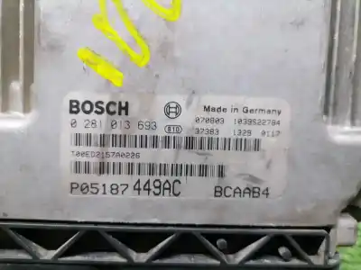 Second-hand car spare part ecu engine control for dodge caliber s oem iam references p05187449ac  0281013693