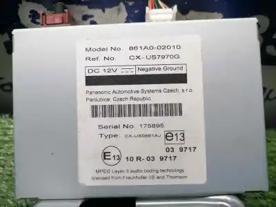 Second-hand car spare part electronic module for toyota auris luna+ oem iam references 861a002010  861a002010