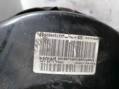 Peça sobressalente para automóvel em segunda mão servo freio por smart coupe pure referências oem iam 0018671  0204051325