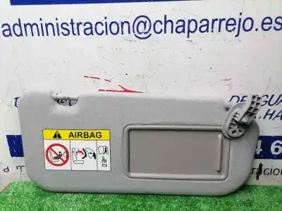 Peça sobressalente para automóvel em segunda mão para-sol direito por hyundai i20 elegant referências oem iam 