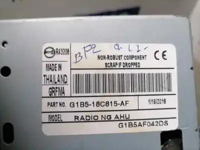 Second-hand car spare part audio system / radio cd for ford ka+ ultimate oem iam references g1b518c815af  g1b518c815af
