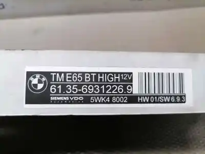 Second-hand car spare part comfort module for bmw serie 7 (e65/e66) 730d oem iam references 5wk48002  613569312269