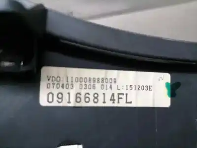 Peça sobressalente para automóvel em segunda mão quadrante por opel combo 1.7 16v di cat (y 17 dtl / lk8) referências oem iam 09166814fl  09166814fl