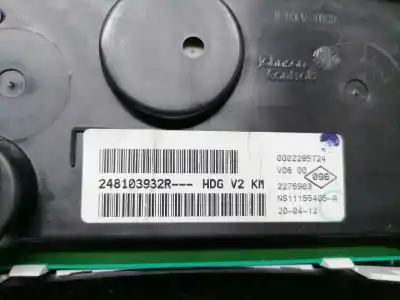 Peça sobressalente para automóvel em segunda mão quadrante por dacia lodgy laureate referências oem iam 248103932r  248103932r