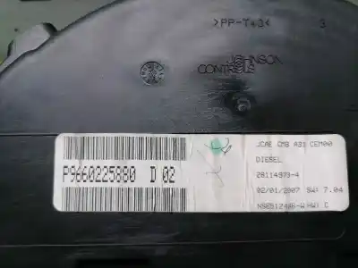 Peça sobressalente para automóvel em segunda mão quadrante por citroen c3 1.4 hdi cool referências oem iam p9660225880  p9660225880