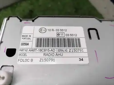 Gebrauchtes Autoersatzteil audiosystem / radio-cd zum ford fiesta (cb1) trend oem-iam-referenzen aa6t18c815ad  aa6t18c815ad
