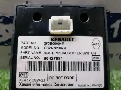 Second-hand car spare part multifunction switch for renault laguna iii dynamique tomtom oem iam references 253b00004r  253b00004r