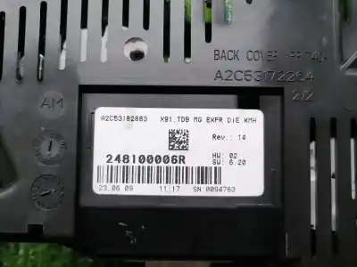 Peça sobressalente para automóvel em segunda mão quadrante por renault laguna iii dynamique tomtom referências oem iam 248100006r  248100006r
