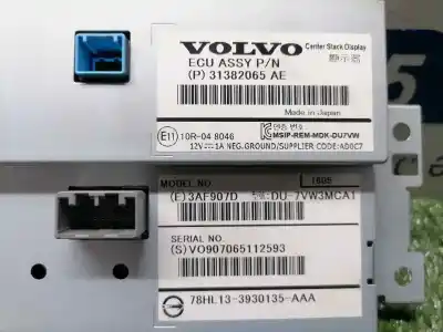 Second-hand car spare part multifunction display for volvo xc60 kinetic 2wd oem iam references p31382065  p31382065