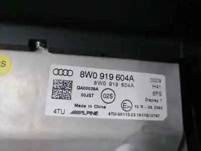 Tweedehands auto-onderdeel multifunctioneel display voor audi a4 a4 limousine oem iam-referenties 8w0919604a  8w0919604a