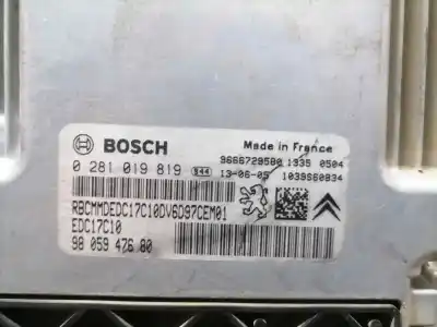 Автозапчастина б/у ебу контролер двигуна для citroen c-elysée exclusive посилання на oem iam 9805947680  0281019819