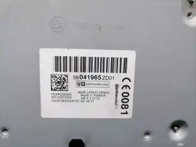 Second-hand car spare part audio system / radio cd for citroen c-elysée exclusive oem iam references 9804196580  9804196580