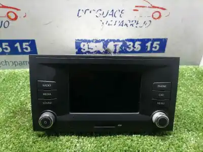 Second-hand car spare part audio system / radio cd for seat leon (5f1) reference oem iam references 5f0035871b