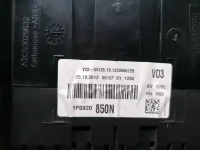 Second-hand car spare part dashboard for seat leon (1p1) reference oem iam references 1p0920850n  1p0920850n