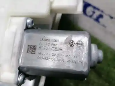 Second-hand car spare part driver left window regulator for renault kadjar zen oem iam references 807217052r  807217052r