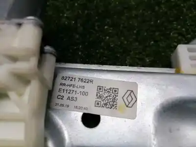 Second-hand car spare part rear left window regulator for renault kadjar zen oem iam references 827217622r  827217622r