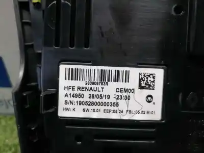 Second-hand car spare part multifunction display for renault kadjar zen oem iam references 280906783r  280906783r