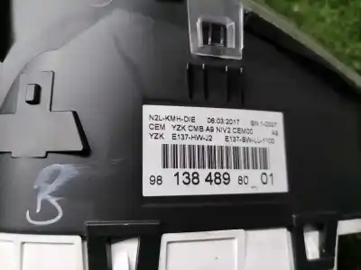 Peça sobressalente para automóvel em segunda mão quadrante por peugeot 208 active referências oem iam 9813848980  9813848980