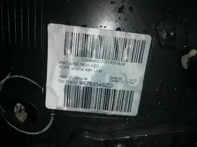 Peça sobressalente para automóvel em segunda mão forra / revestimento da porta traseira direita por peugeot 208 active referências oem iam 96763548zd  96763547zd