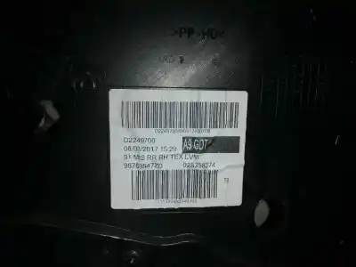 Peça sobressalente para automóvel em segunda mão forra / revestimento da porta traseira direita por peugeot 208 active referências oem iam 96763548zd  96763547zd