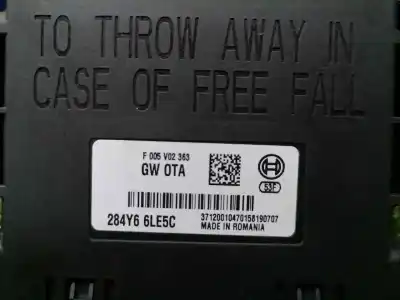 Second-hand car spare part electronic module for renault captur limited oem iam references f005v02363  284y66le5c