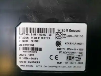 Pezzo di ricambio per auto di seconda mano modulo elettronico per ford focus lim. titanium riferimenti oem iam e1bt14d212sb  e1bt14d212sb
