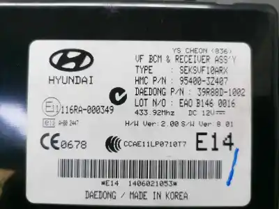 Second-hand car spare part electronic module for hyundai i40 comfort oem iam references 954003z407  954003z407