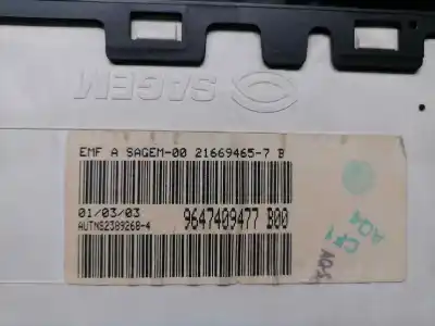 Peça sobressalente para automóvel em segunda mão display gps / multimídia por citroen c3 1.4 hdi cool referências oem iam 9647409477  9647409477