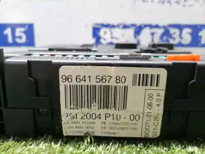 Pezzo di ricambio per auto di seconda mano scatola relè/fusibili per citroen c2 audace riferimenti oem iam bsi 2004 p10  9664156780