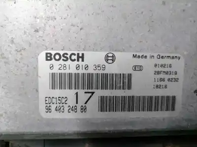 Pezzo di ricambio per auto di seconda mano centralina motore per fiat scudo (222) 1.9 td / 2.0 jtd el furg. riferimenti oem iam 9640324880  0281010359