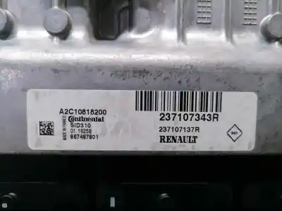 Second-hand car spare part ecu engine control for renault megane iii berlina 5 p business oem iam references a2c10818200 237107137r 237107343r