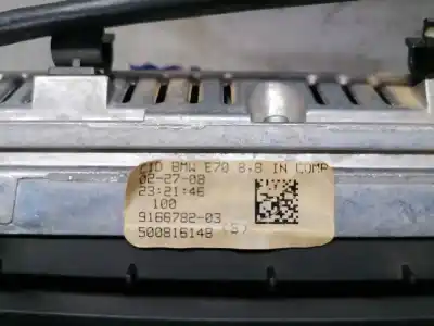 Tweedehands auto-onderdeel multifunctioneel display voor bmw x5 (e70) 3.0d oem iam-referenties 500816148  9166782 03