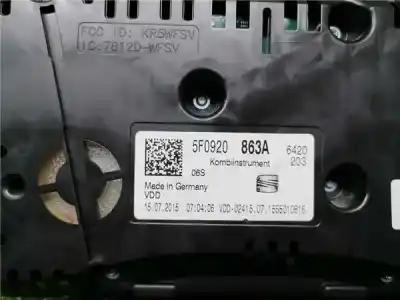 Second-hand car spare part dashboard for seat leon (5f1) 1.6 tdi oem iam references 5f0920863a  5f0920863a
