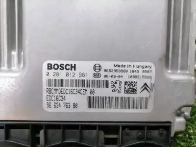 Автозапчасти б/у блок управления двигателем за citroen c4 picasso cool ссылки oem iam 9663476380  0281012981