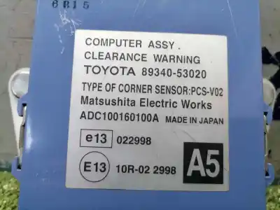 Автозапчастина б/у електронний модуль для lexus is200 (ds2/is2) 220d посилання на oem iam adc100160100a  8934053020
