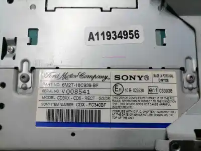 Pezzo di ricambio per auto di seconda mano impianto audio / radio cd per ford s-max (ca1) limited edition riferimenti oem iam 6m2t18c939bf  6m2t18c939bf