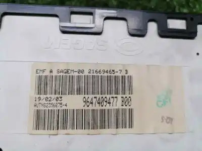 Second-hand car spare part multifunction display for citroen c3 1.4 hdi satisfaction oem iam references 9647409477  9647409477