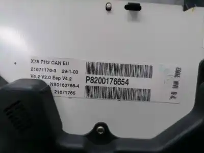 Автозапчастина б/у панель інструментів для renault kangoo (f/kc0) authentique посилання на oem iam p8200176654  p8200176654 Автозапчастина б/у панель інструментів для renault kangoo (f/kc0) authentique посилання на oem iam p8200176654  p8200176654